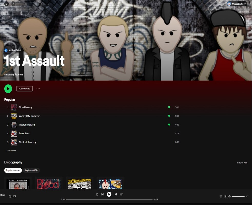 1st Assault Spotify